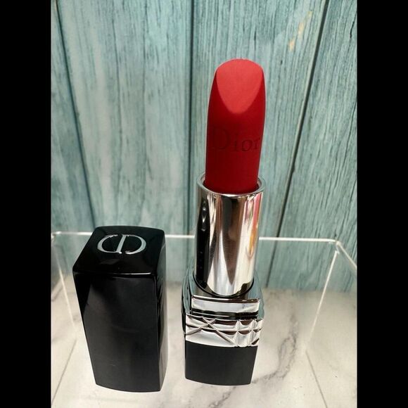 Dior Rouge Lipstick Shade 999 Matte Full Size $49 Retail - Picture 4 of 4